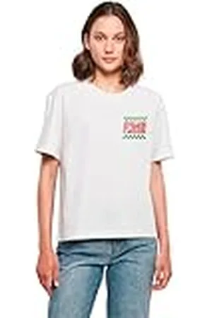 miss tee Dam-t-shirt, italiensk Flavor Tee avslappnad t-shirt med tryck för kvinnor, oversize passform, storlekar XS – 5XL, , XL