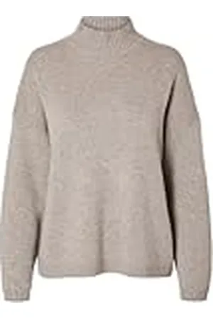 SELECTED Slfcille Ls Knit Lano High Neck Noos, , L