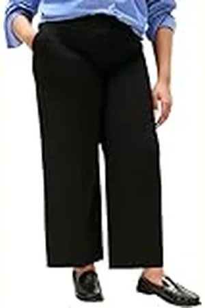 Tommy Hilfiger Kvinnors CRV LW BI-STRETCH BRETT KROP PNT WW0WW46086, svart, 48, , 48