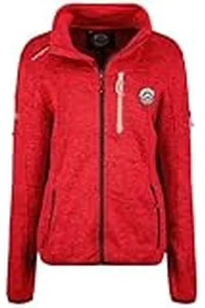 Geographical Norway Trincesse dam varm fleece för damer, varm dragkedja, höst, vinter, vår, varm, dam, långärmad, mjuk päls, komfort, utomhus, röd, L, , L