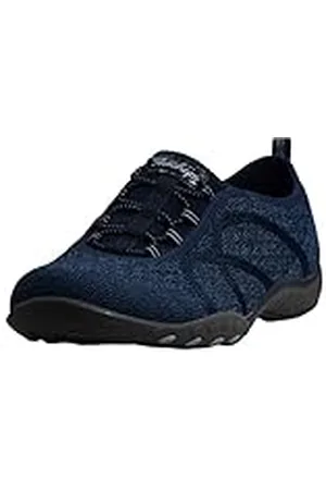 Skechers Andas lätt Fortune stickade träningsskor för kvinnor, Marinblått, 35 EU