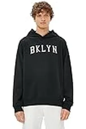 Koton Herr huva slogan broderad långärmad tröja, , XL