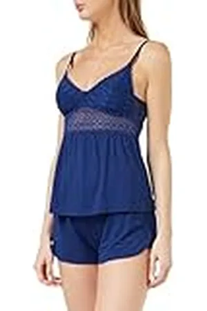 Triumph Dam Aura Spotlight PSK pyjamas-set, djupt vatten, 46, , 46