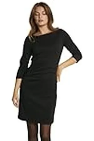 Kaffe Dam knälängd cocktail klänning 3/4 ärmar tight fitting cocktail, , XXL