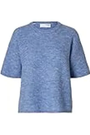 SELECTED Slfmaline-Liliana 2/4 stickad O-hals Noos, , XS
