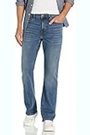 Amazon Straight-Fit stretch Bootcut jeans, medium blå, vintage, 32W/34L