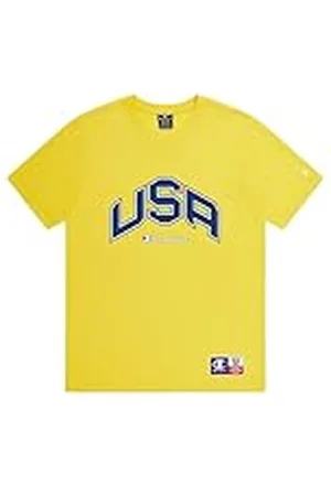 Champion Legacy Retro Sport - USA S/S Crewneck T-Shirt, , L Herr SS24, , L