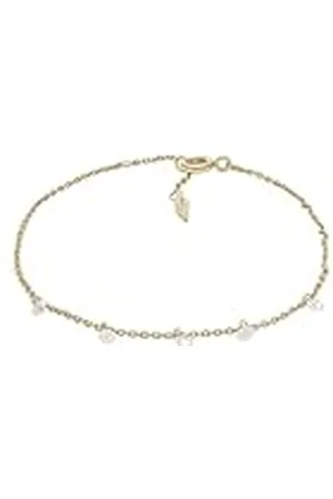 Fossil Armband För Kvinnor Sadie, Längd: 165mm+30mm, Bredd: 3mm, Höjd: 5mm Guld 14K Guldpläterat Mässingsarmband, JA7135710