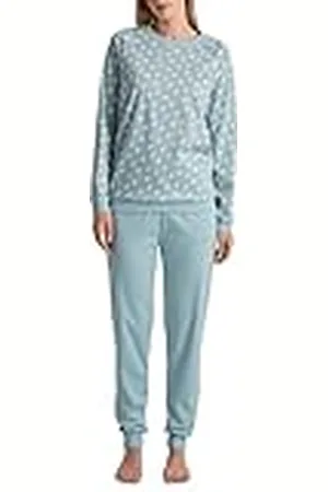 Calida Midnight Love Muddle-pyjamas, dam, tillverkad av 100% tjock bomull, , 48-50