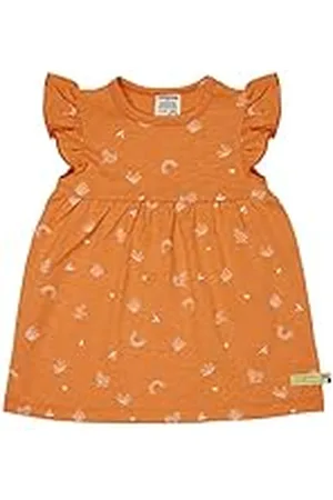loud + proud Flicka Slub Jersey, GOTS certifierad barnklänning, rutig, 110/116, , 110/116 cm