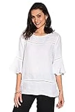 Bonamaison Dam Trlsc100436 Blus, Vit, 8 UK