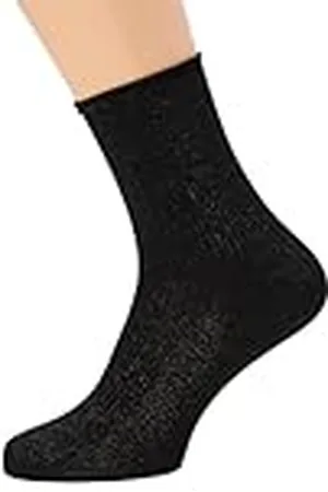 HUGO BOSS Kvinnors QS Lurex Metal Logo Quarter_Socks, , 35-38, , 36-38 EU