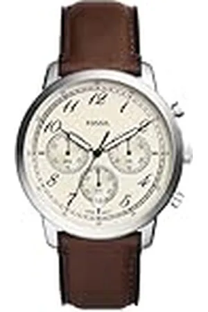 Fossil Neutra herrklocka, kronografverk med armband i rostfritt stål eller läder