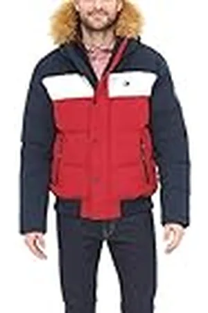 Tommy Hilfiger Herr Arctic Cloth quiltad snorkelbomberjacka parkas, , XL