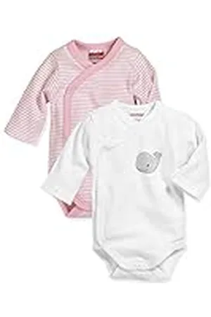 Playshoes Unisex - barn Skötbody 1/1-arm 2-pack val 809503, , 50