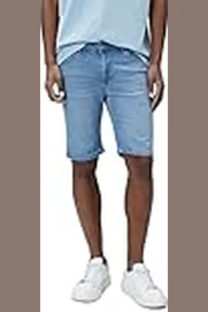 Koton Denimshorts för män, knappficka, detaljerad bomull