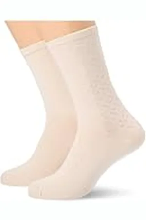 HUGO BOSS Dam 2P RS Monogram CC W vanliga strumpor, öppen vit 119, 39-42, , 39-42 EU