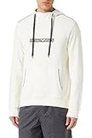 Emporio Armani Herr borstad frotté huvtröja, , L