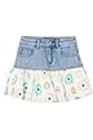 Desigual Fald_BETSA, 5007 Denim Light WASH, 11/12, , 12 År