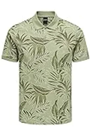 Only & Sons ONSKASH Slim Leaf AOP SS Polo, , M