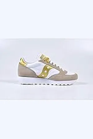 Saucony Jazz Original Vintage, Sneaker Donna, Bianco Oro, 44 EU