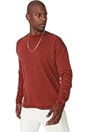 Trendyol Herr rund hals enfärgad överdimensionerad tröja sweatshirt, , XL, , XL