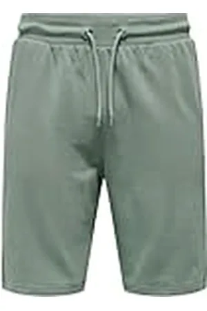 Only & Sons Herr O&S Kort Träningsbyxa Basic Shorts Jogger Sweat Byxor Träning Fritid ONSNEIL, Color: , Size:S