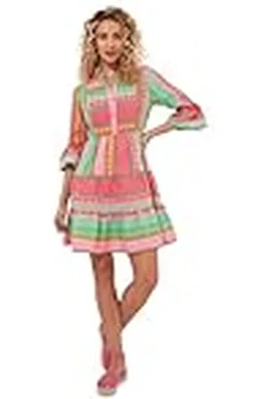 Joe Browns Jacquard Boho utsvängd ärm smock stil tunika miniklänning, pastell, 12 multi, , 38 SE