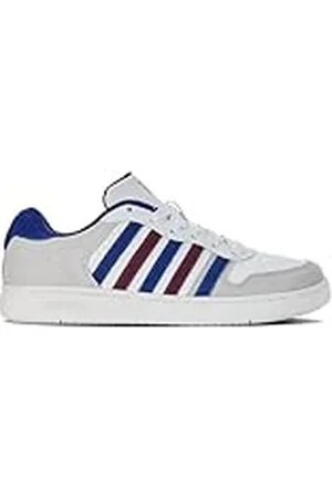 K-Swiss Mäns Court Palisades sneakers, vit/sodalite blå/lila, , 39 EU
