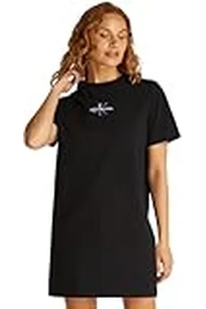 Calvin Klein CK JEANS dam tonologo t-shirt klänning J20J225273, svart (svart (svart (svart), XS, , XS