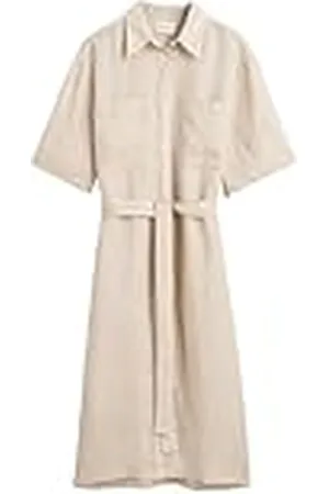 GANT REL Linen SS Shirt Dress, , 46 SE