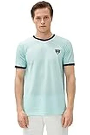 Koton Herr hund broderad crew neck slim fit kortärmad t-shirt, , S