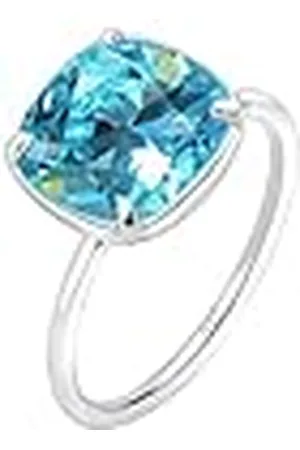 Elli Kvinnors 925 sterlingsilver patiens årsdagsring, O (Manufacturer Size: 56), , Kristall