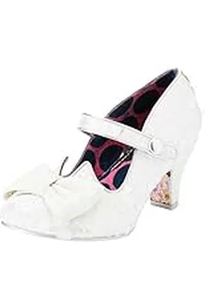 Irregular Choice Oregelbundet val Piccolo-tyg/PU benvit paljett 42, , 42 EU