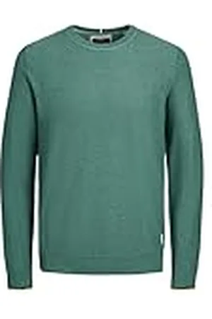 JACK & JONES Herr JCOLOGAN vår stickad crew neck stickad tröja, trellis, M, , M