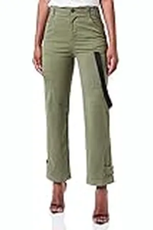 Pinko Varma Satinbyxor Stretch Casual Kvinnor, , 34