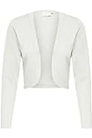 Kaffe Astrid Bolero-Min 2, Chalk, 4XL dam