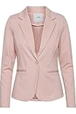 Ichi IHKATE BL dam blazer kort blazer, jacka med en knapp-kavaj med stretch och, , M