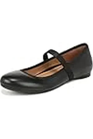 Vionic Joseline Mary Jane Flat, Black Leather, 5 UK, , 38 EU