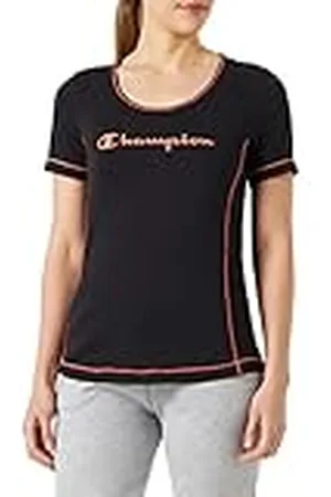 Champion Dam atletisk C-Sport Snabbtorkande Mesh Logo S/S T-shirt, , L