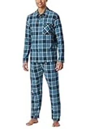 Schiesser Herrpyjamas, lång-mjuk väv-utvalda premium warming pyjamas-set, , 56