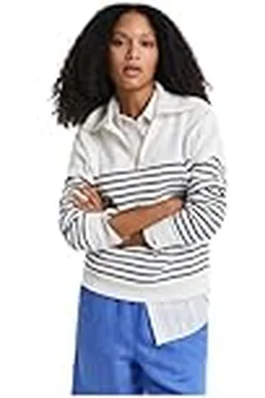 GANT BRETON RIB halv dragkedja sweatshirt, , XS