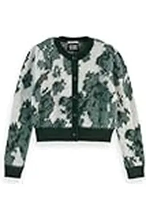 Scotch&Soda Jacquard Crew Neck Cardigan, , S
