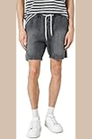 Koton Herr denim dragsko ficka detaljerad bomullsshorts, , 32