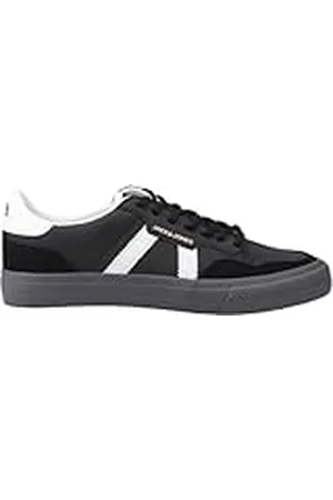 JACK & JONES Jacka & jones herr JFWMORDEN PU Nubuck speciella sneakers, antracit/detalj: Bright White, 42 EU, , 42 EU