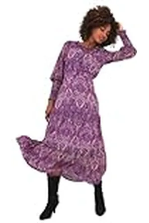 Joe Browns Iris blommig långärmad våningskjol boho maxiklänning, , 8, , 34 SE