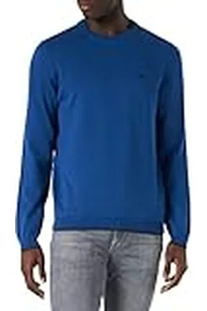 HUGO BOSS Herrar Rallo stickad jacka, Bright Blue432, XS