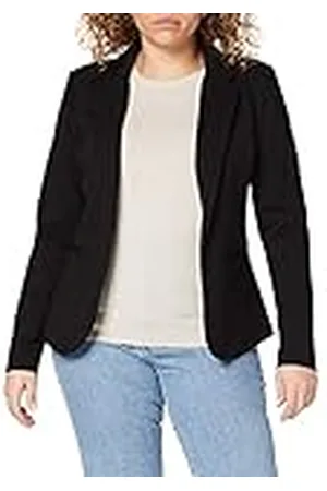 Ichi IHKATE BL dam blazer kort blazer, jacka med en knapp-kavaj med stretch och, , M