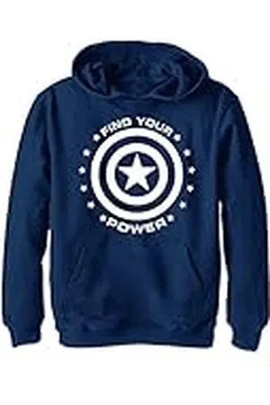 Marvel Unisex barn Captain Power huvtröja, , M