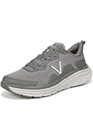 Vionic Herr Mwalk Max Walking, kolgrå nättyg, 4,5 UK, , 4.5 UK Wide
